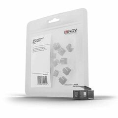 RJ45 Connecuzr LINDY 40471 20 pcs Melns cena un informācija | Kabeļi un vadi | 220.lv