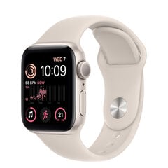 Apple Watch SE 2.gen 40mm GPS Aluminum Starlight (atjaunots, stāvoklis A) cena un informācija | Viedpulksteņi (smartwatch) | 220.lv