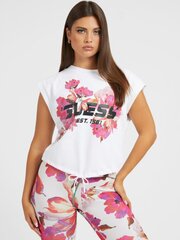 Sieviešu T-krekls GUESS JEANS Corine Crop, Balts 563935264 цена и информация | Женские футболки | 220.lv
