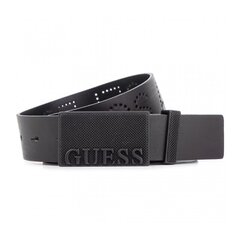 Мужской ремень из натуральной кожи Guess Jeans Jet Black A996 563039437 цена и информация | Мужские ремни | 220.lv