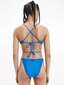 Sieviešu bikini apakšbikses CALVIN KLEIN String Side Tie Cheeky, Zilas 545663124 cena un informācija | Peldkostīmi | 220.lv