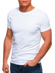 Vienkāršs t-krekls S970 - balts cena un informācija | Vīriešu T-krekli | 220.lv