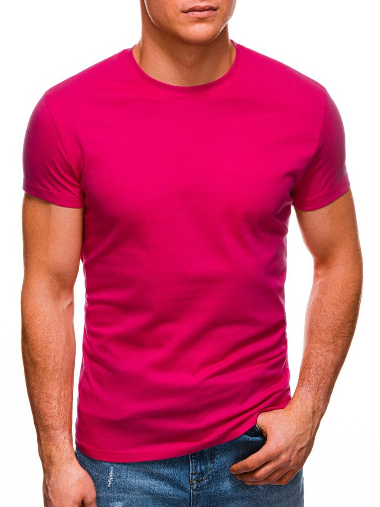 Vienkāršs t-krekls S970 - tumši rozā cena un informācija | Vīriešu T-krekli | 220.lv