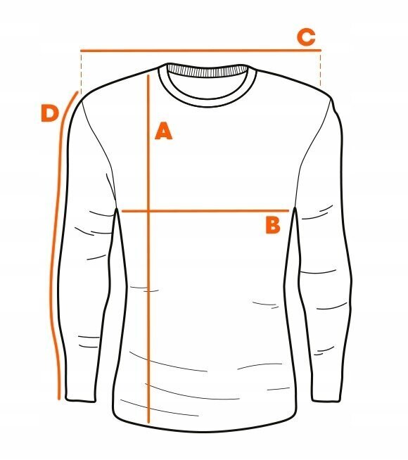 Krekls ar garām piedurknēm L130 - V2 pelēks цена и информация | Vīriešu T-krekli | 220.lv