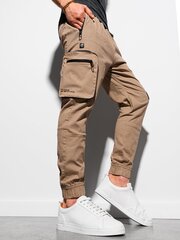 брюки джоггеры P960 - коричневые цена и информация | Мужские брюки | 220.lv