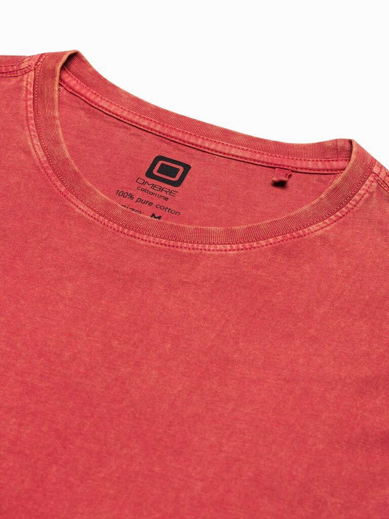 Krekls ar garām piedurknēm L131 - sarkans cena un informācija | Vīriešu T-krekli | 220.lv