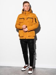 зимняя стеганая куртка с450 - темно-желтая цена и информация | Мужские куртки | 220.lv