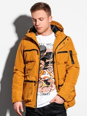 зимняя стеганая куртка с450 - темно-желтая цена и информация | Мужские куртки | 220.lv