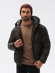 зимняя куртка C529 - черная цена и информация | Мужские куртки | 220.lv
