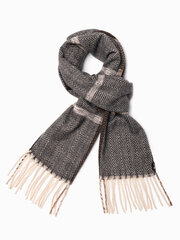 шарф a408 - коричневый/кремовый цена и информация | Мужские шарфы, шапки, перчатки | 220.lv