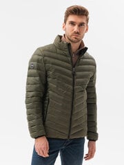 куртка весна-осень c528 - оливковая цена и информация | Мужские куртки | 220.lv