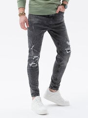 джинсы p1078 - серый цена и информация | Мужские джинсы | 220.lv