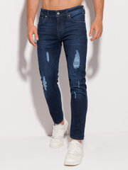 джинсы p1217 - темно-синие цена и информация | Мужские брюки | 220.lv