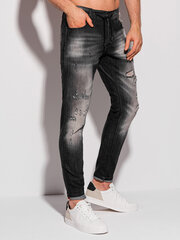 джинсы P1311 - черные цена и информация | Мужские джинсы | 220.lv