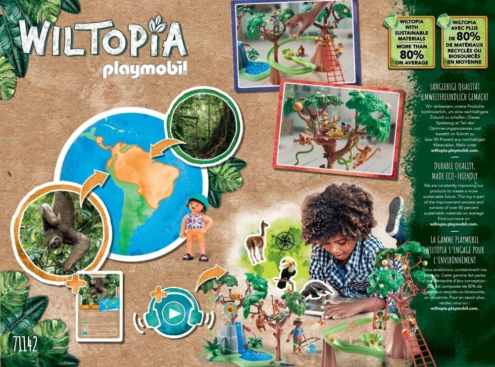 71142 PLAYMOBIL® Wiltopia, Tropu rotaļu laukums cena un informācija | Konstruktori | 220.lv