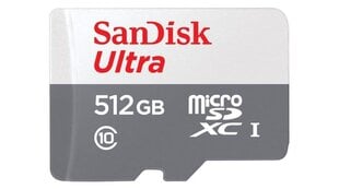 SanDisk Ultra microSD 512 GB MicroSDXC kaina ir informacija | Atmiņas kartes mobilajiem telefoniem | 220.lv