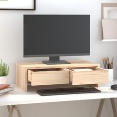 Monitora statīvs, 50x27x15cm, priedes masīvkoks цена и информация | Кронштейны для монитора | 220.lv