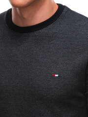 Blūze ar garām piedurknēm L160 - melna cena un informācija | Vīriešu džemperi | 220.lv