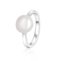 Beneto Elegants sudraba gredzens ar īstu pērli AGG29 cena un informācija | Gredzeni | 220.lv