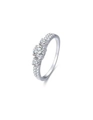 Beneto Серебряное кольцо с кристаллами AGG197 цена и информация | Кольца | 220.lv