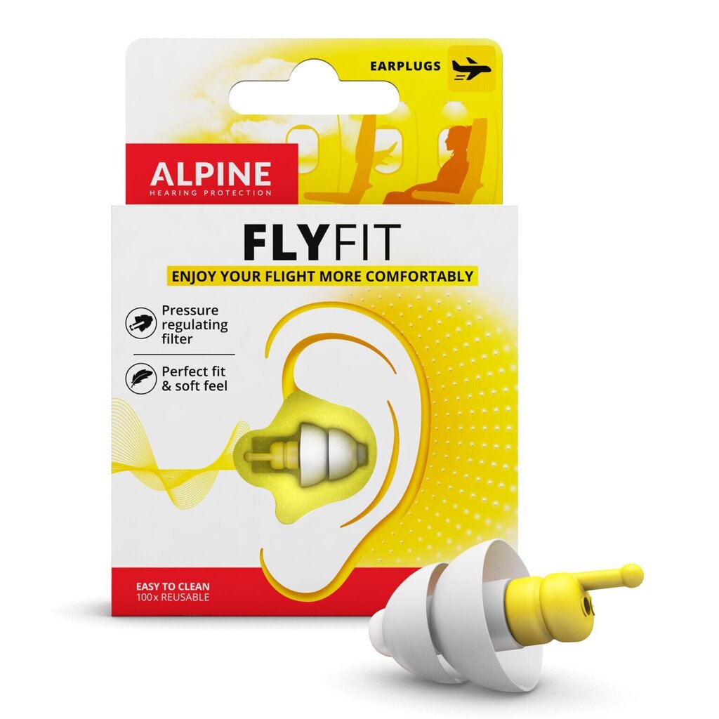 Ausu aizbāžņi lidojumam Alpine FlyFit cena un informācija | Citi peldēšanas piederumi | 220.lv