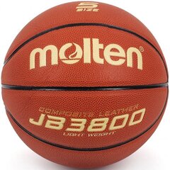 Баскетбольный мяч B5C3800-L, синт. кожа, коричневый/кремовый, TM Molten, ТМ Molten цена и информация | Баскетбольные мячи | 220.lv