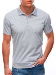 Vienkāršs Polo Krekls S1600 - gaiši pelēks cena un informācija | Vīriešu T-krekli | 220.lv