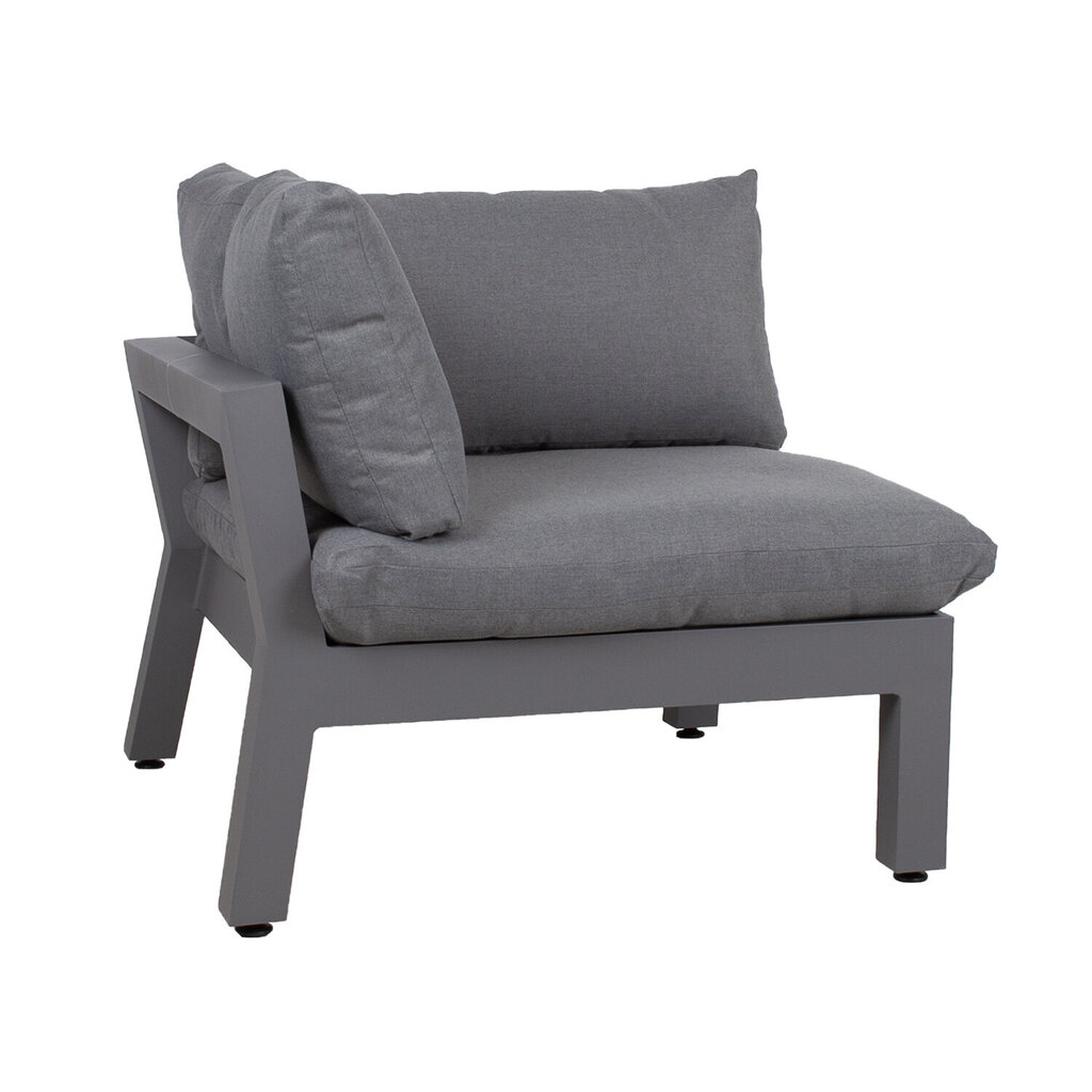 Moduļa dīvāns FLUFFY stūris, pelēks цена и информация | Dārza krēsli | 220.lv