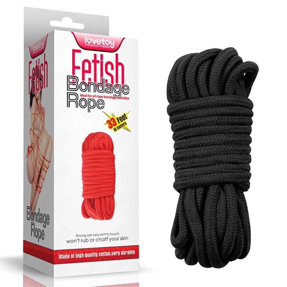 Rope Bondage Soft Black цена | virs18.220.lv