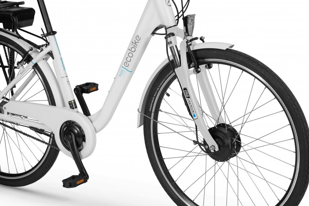 Elektriskais velosipēds Ecobike Basic Nexus 14,5 Ah Greenway, balts cena un informācija | Elektrovelosipēdi | 220.lv