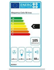 Tvaika nosūcējs Mepamsa CIELO 90 IX cena un informācija | Tvaika nosūcēji | 220.lv