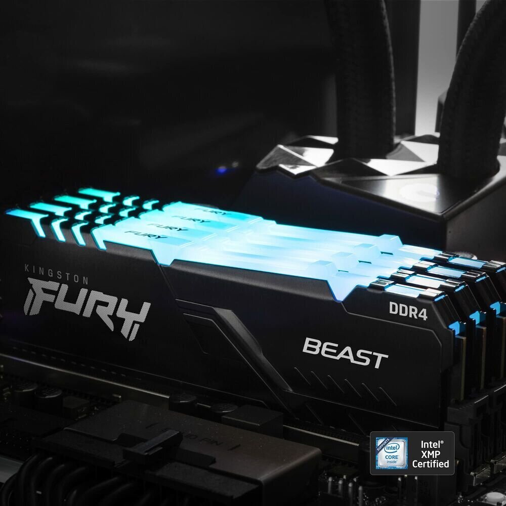 RAM atmiņa Kingston Beast RGB 16 GB DDR4 3200 MHz CL16 цена и информация | Operatīvā atmiņa (RAM) | 220.lv