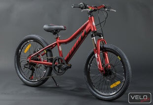Bērnu velosipēds, Gust Frizzy 20cll sarkans cena un informācija | Velosipēdi | 220.lv