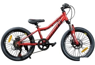 Bērnu velosipēds, Gust Frizzy 20cll sarkans цена и информация | Велосипеды | 220.lv
