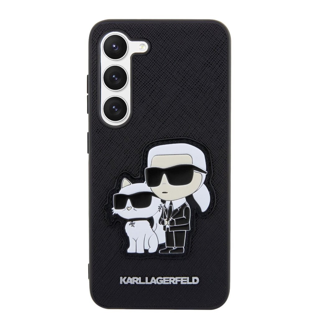 Karl Lagerfeld PU Saffiano Karl and Choupette NFT Case for Samsung Galaxy S23+ Black цена и информация | Telefonu vāciņi, maciņi | 220.lv