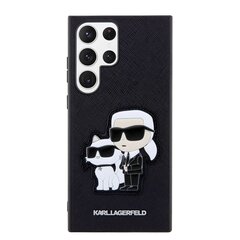 Karl Lagerfeld PU Saffiano Karl and Choupette NFT Case for Samsung Galaxy S23 Ultra Black цена и информация | Чехлы для телефонов | 220.lv