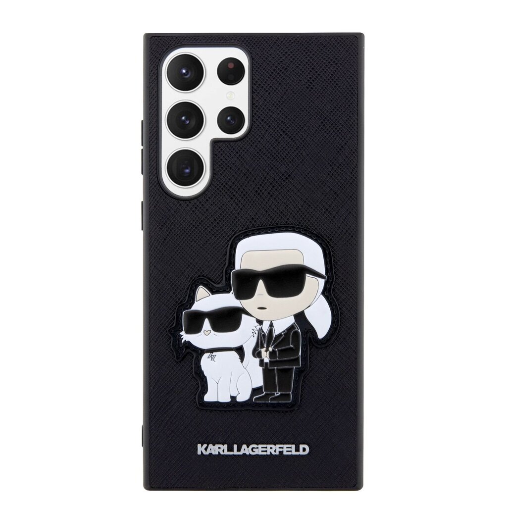 Karl Lagerfeld paredzēts Samsung Galaxy S23 Ultra, melns cena un informācija | Telefonu vāciņi, maciņi | 220.lv