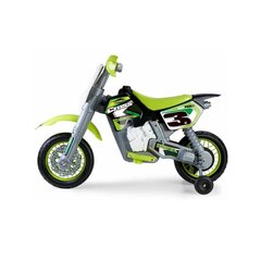 Электрический мотоцикл Feber Cross, зеленый цена и информация | Электромобили для детей | 220.lv