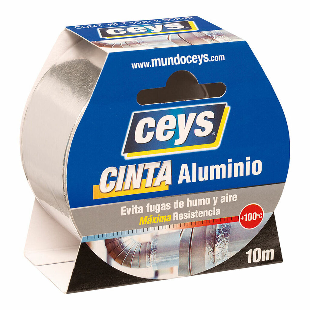 Izolācijas lente Ceys 10 m x 50 mm cena un informācija | Rokas instrumenti | 220.lv