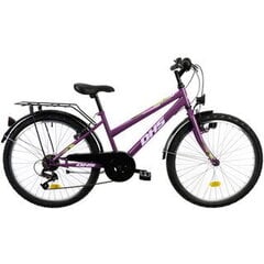 Bērnu velosipēds DHS 2414 24", violets cena un informācija | Velosipēdi | 220.lv