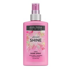 Mirdzumu piešķiroša matu laka John Frieda Vibrant Shine Colour 3-in-1 Shine Spray, 150ml cena un informācija | John Frieda Smaržas, kosmētika | 220.lv