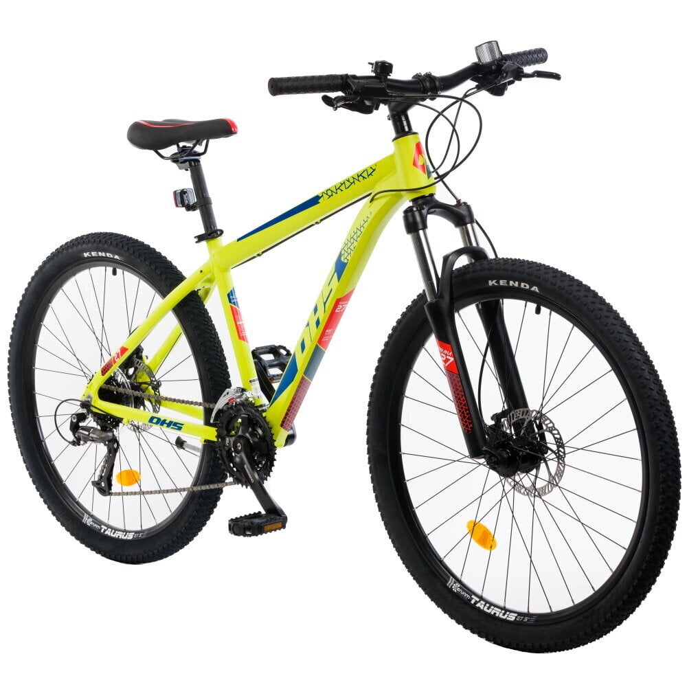 Kalnu velosipēds DHS Teranna 2727 27.5", zaļš цена и информация | Velosipēdi | 220.lv