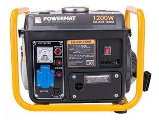 Бензиновый генератор Powermat 1200W цена и информация | Электрогенераторы | 220.lv