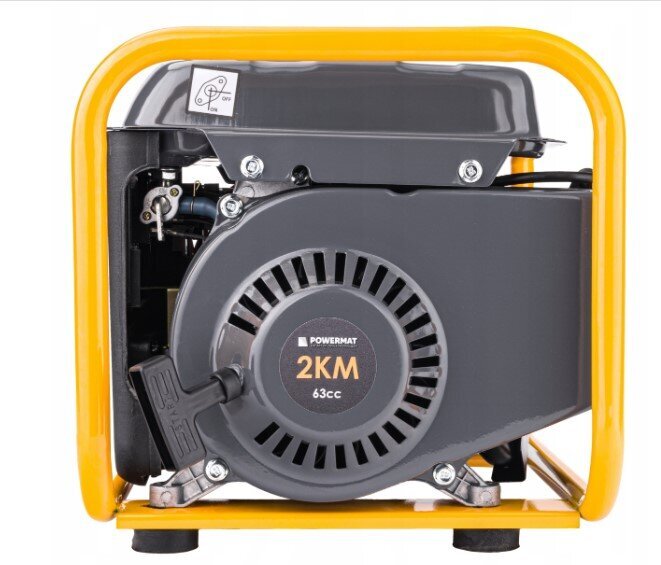 Benzīna ģenerators Powermat 1200W cena un informācija | Elektrības ģeneratori | 220.lv