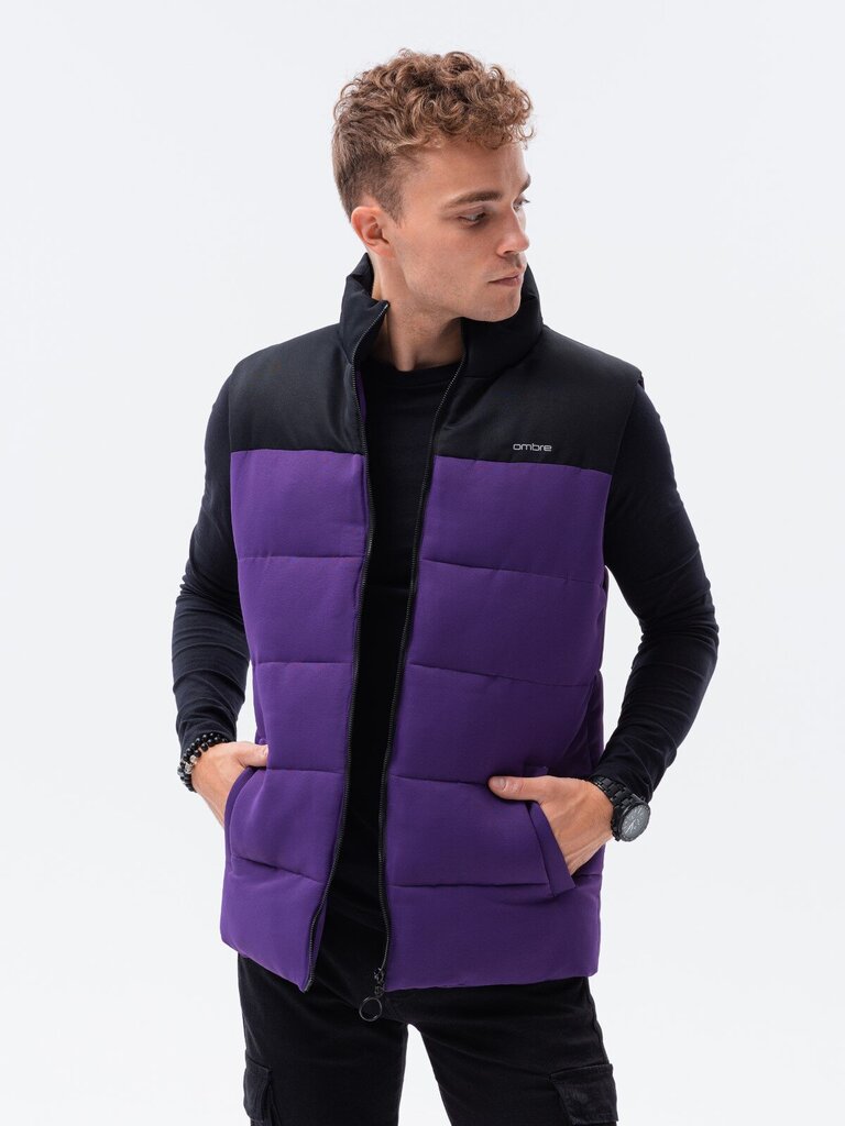 Vīriešu veste Ombre V36 violeta cena un informācija | Vīriešu vestes | 220.lv