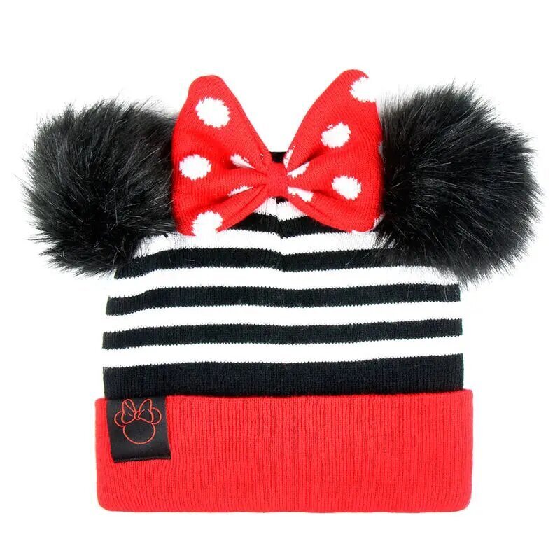 Cepure bērniem Disney Minnie Premium Jacquard Pom Pom 11299 cena un informācija | Cepures, cimdi, šalles meitenēm | 220.lv