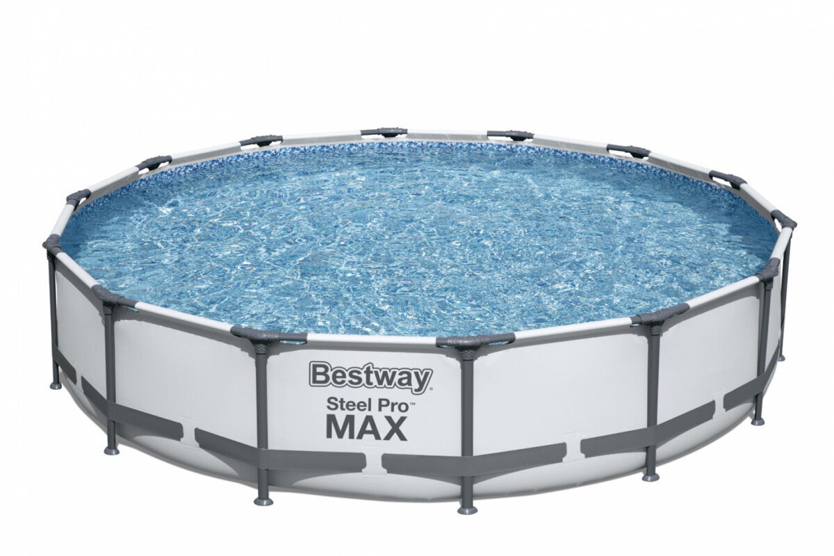 Karkasa baseins ar filtru Bestway Steel Pro Max, 427x84 cm cena un informācija | Baseini | 220.lv