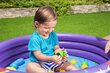 Piepūšamais baseins Bestway, ar bumbiņām, violets cena un informācija | Rotaļlietas zīdaiņiem | 220.lv
