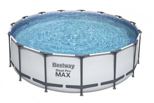 Karkasa baseins ar filtru Bestway Steel Pro Max, 457x122 cm cena un informācija | Baseini | 220.lv