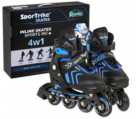 Transformējamās skrituļslidas Sport Trike 4-in-1, 39-43, zils cena un informācija | Skrituļslidas | 220.lv